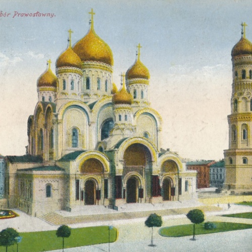 AK aus Warschau Sobor Prawostawny Polen Ansichtskarte (10988)