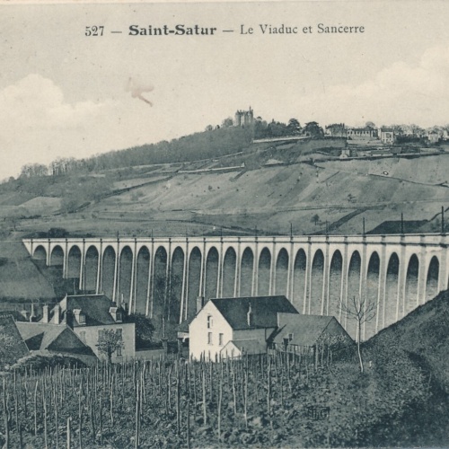 AK aus Saint Satur Le Viaduc Frankreich Ansichtskarte (11027)