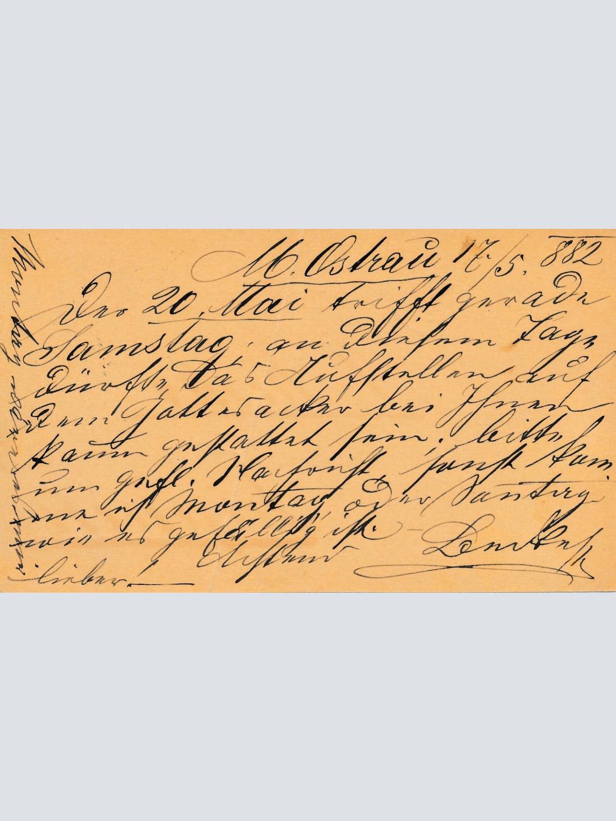 2 Kreuzer - Ganzsachen - Karte 1882 aus Privoz (10855)