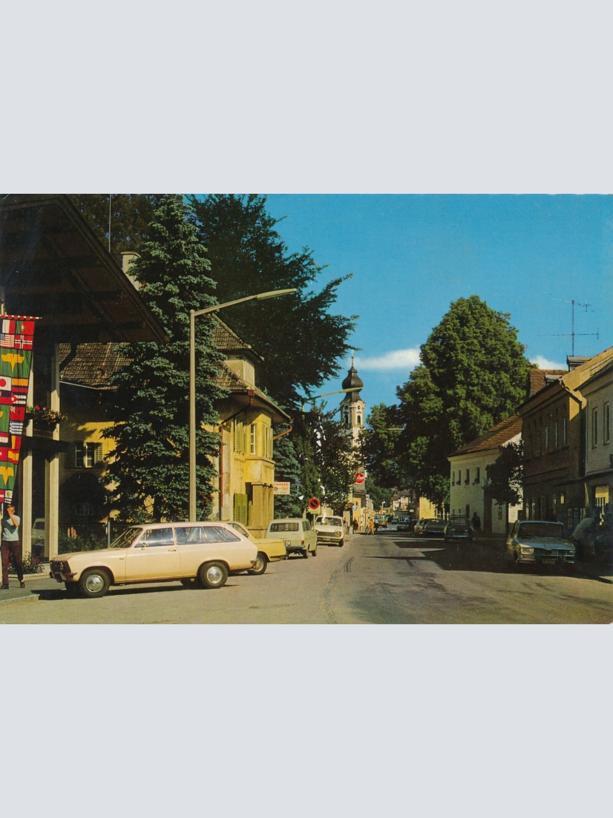 AK aus St. Georgen mit Oldtimer Oberösterreich Ansichtskarte (11262)