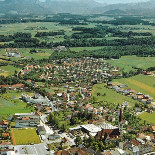 Alpine - Luftbild aus Schwanenstadt Oberösterreich Ansichtskarte (11238)