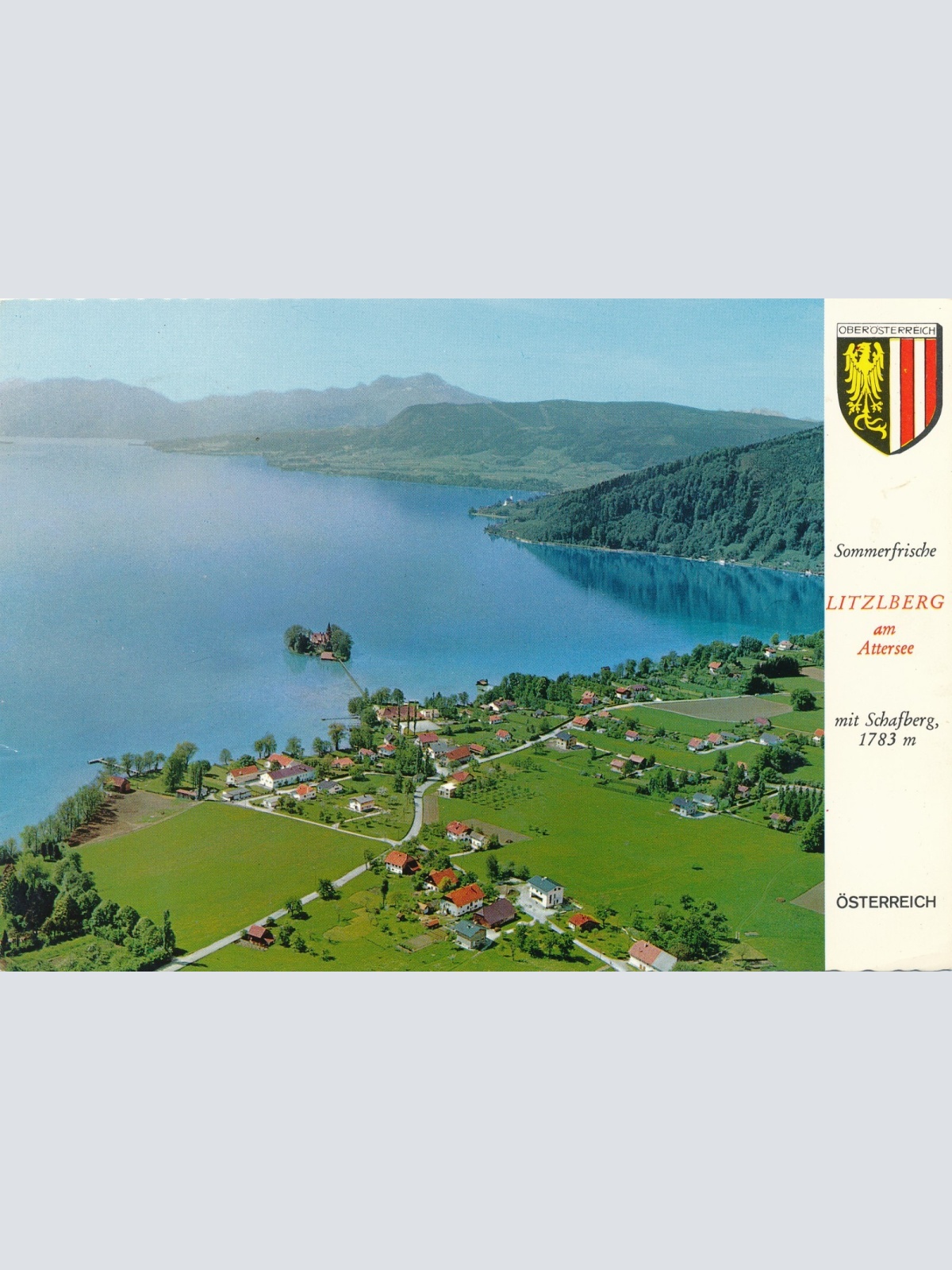 Alpine - Luftbild aus Litzlberg Oberösterreich Ansichtskarte (11239)