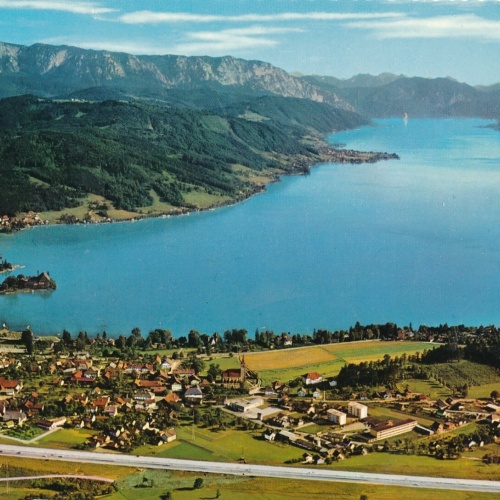 Alpine - Luftbild aus Seewalchen am Atersee Oberösterreich Ansichtskarte (11240)