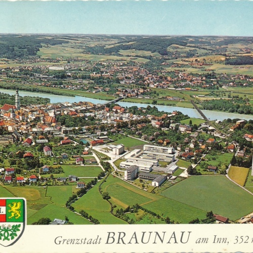 Alpine - Luftbild aus Braunau Oberösterreich Ansichtskarte (11271)