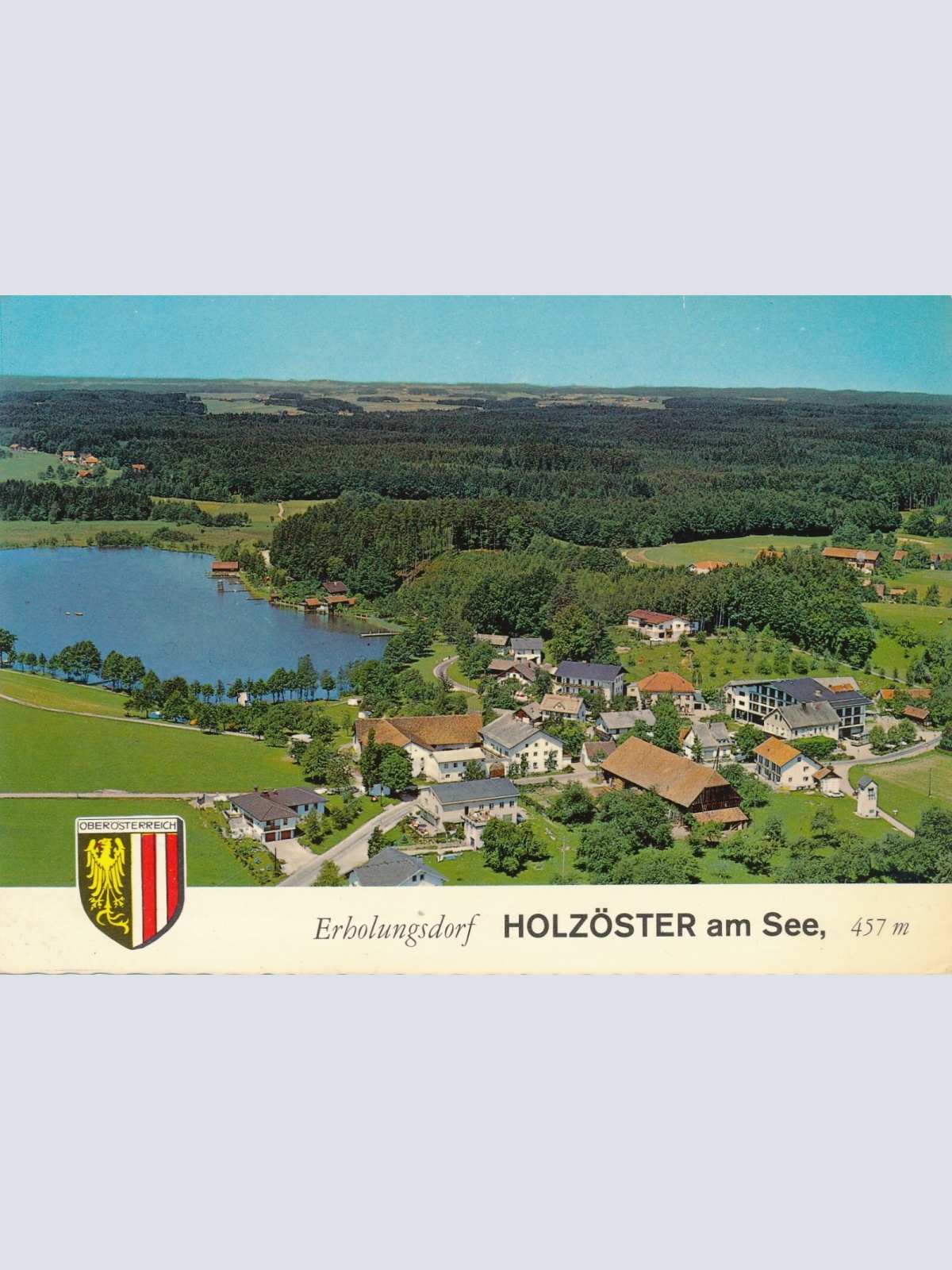 Alpine - Luftbild aus Holzöster am See Oberösterreich Ansichtskarte (11272)