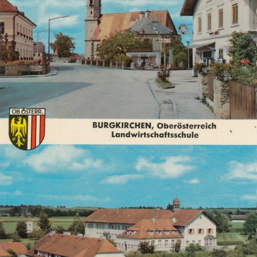 AK aus Burgkirchen Landwirtschaftsschule Oberösterreich Ansichtskarte (11290)