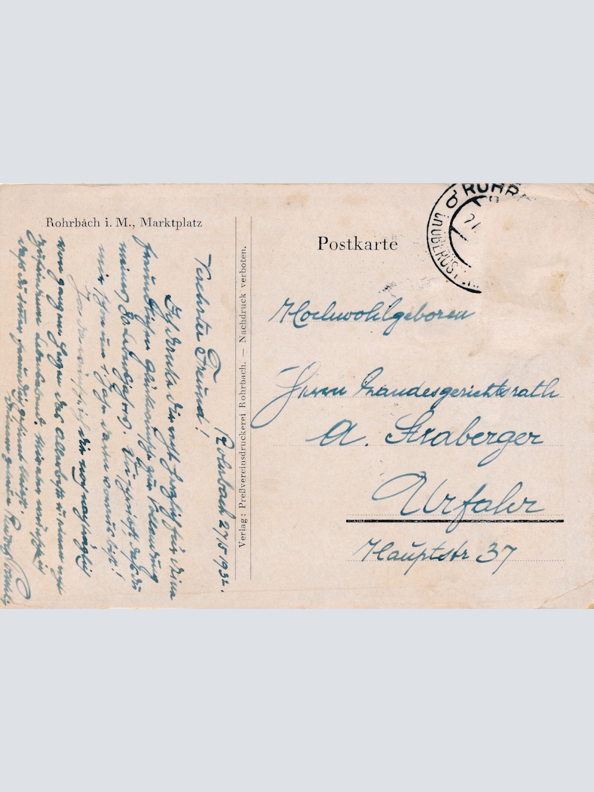 AK, Rohrbach, Oberösterreich (S2481)