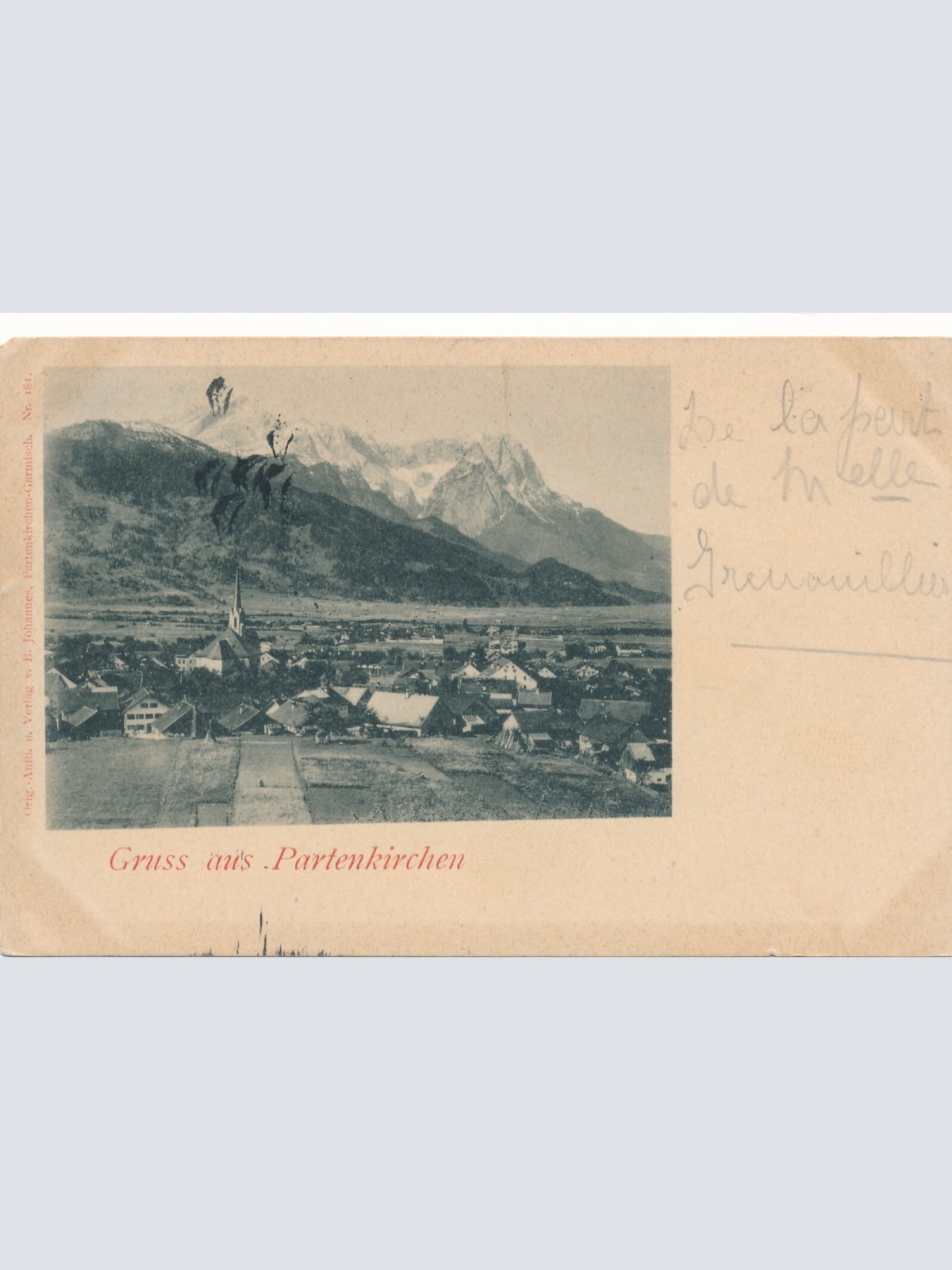 AK gruss aus Partenkirchen Bayern Ansichtskarte (11375)