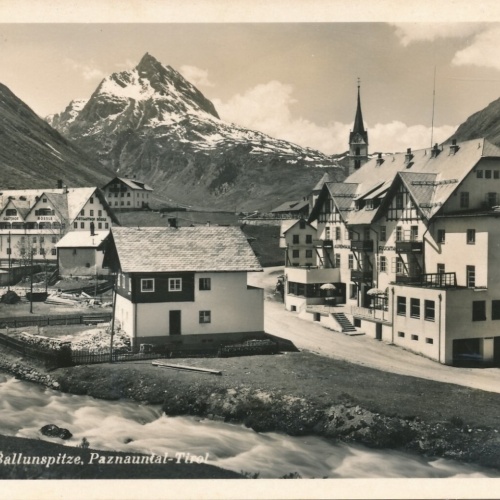 AK aus Galtür mit Ballunspitze Tirol Ansichtskarte (11419)