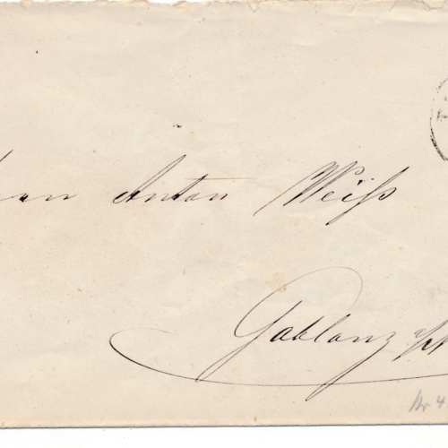 5 Kreuzer - Ganzsachen - Brief aus Tannenwald (11325)