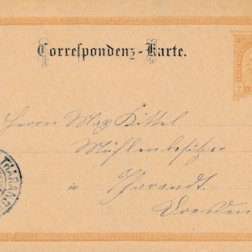 2 Kreuzer - Ganzsachen - Karte aus 1898 Atzgersdorf (11328)