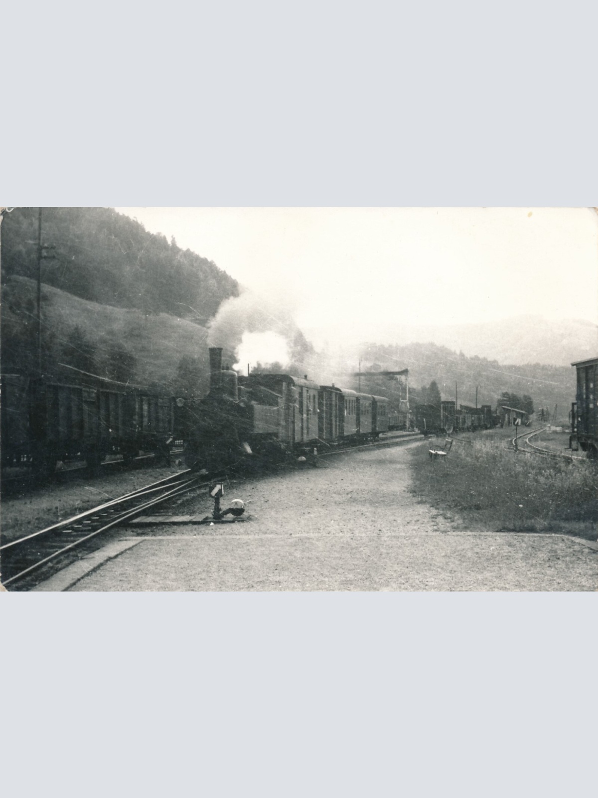 Foto - Karte  Eisenbahn - Straßenbahn Ansichtskarte (11318)