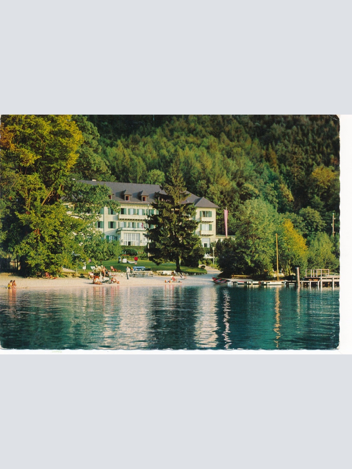 AK aus Mondsee mit Waldhotel Kreuzstein Oberösterreich Ansichtskarte (11302)
