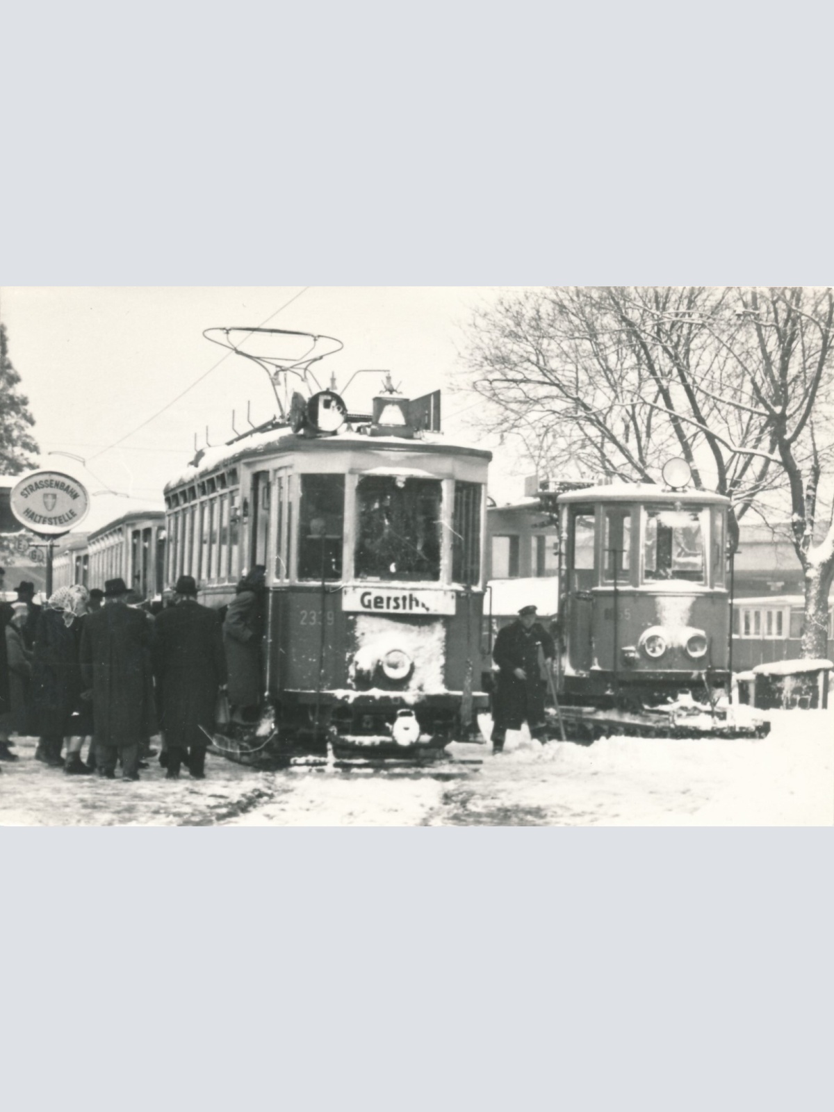 Foto - Karte  Eisenbahn - Straßenbahn Ansichtskarte (11306)