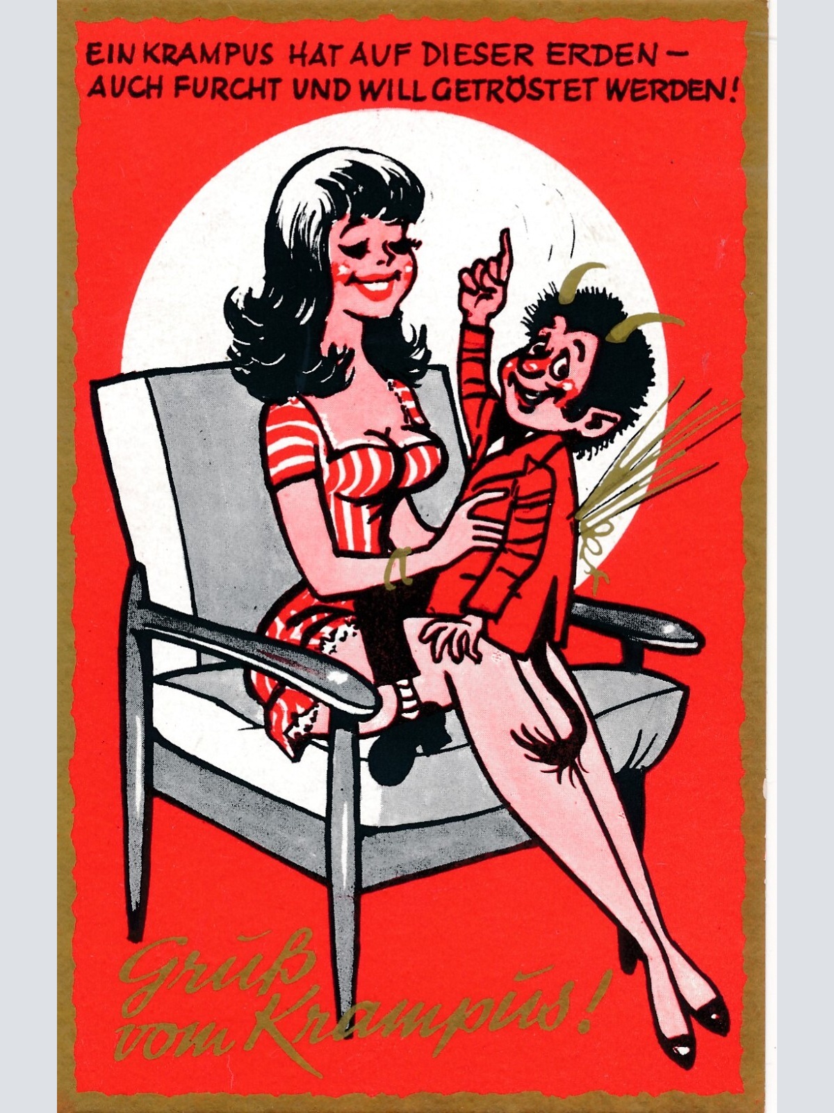 Motiv - Karte vom Krampus ein Krampus hat auf dieser Erden (11347)