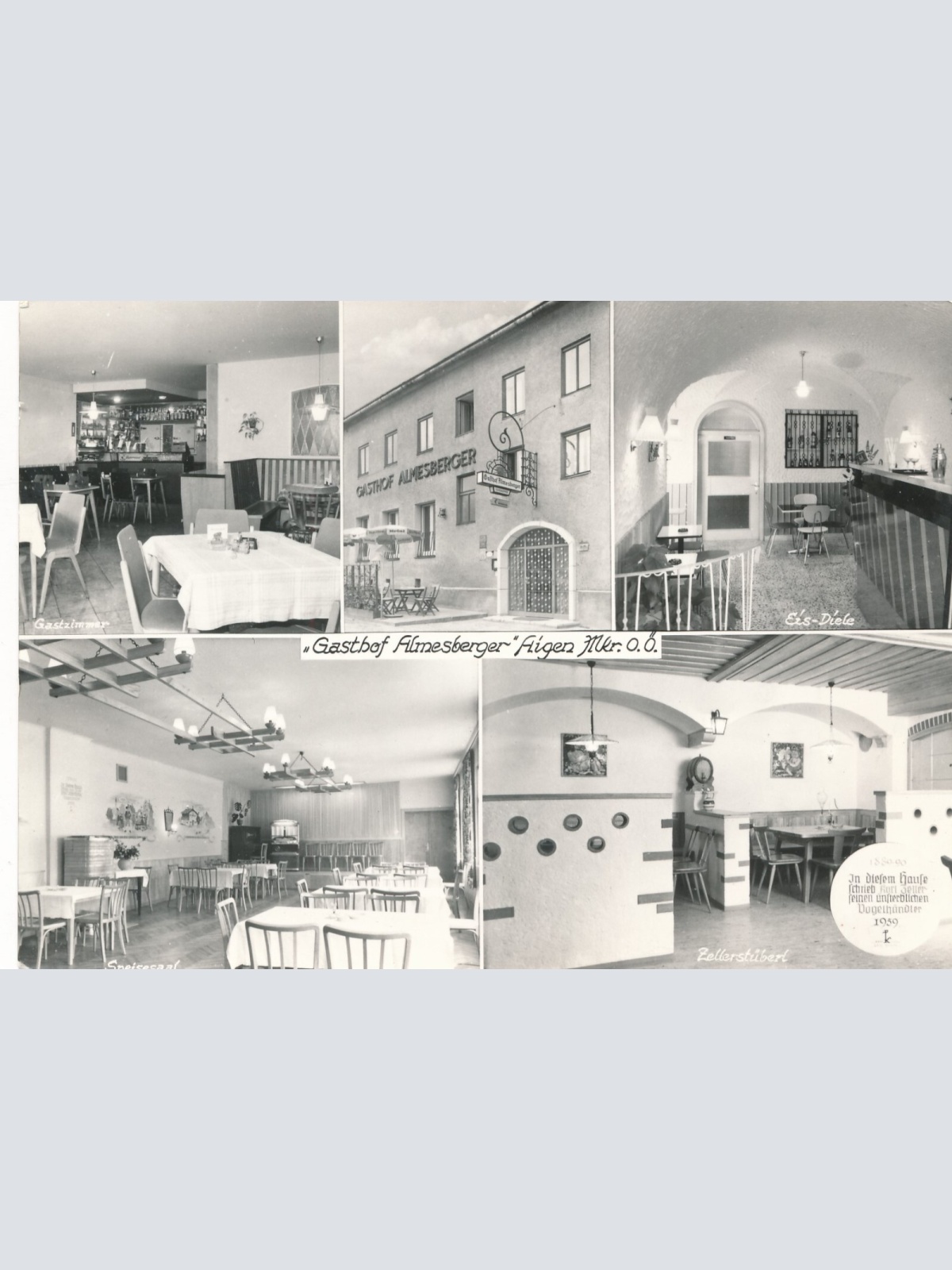 AK, Aigen, Gasthof Almesberger, Oberösterreich (S2555)