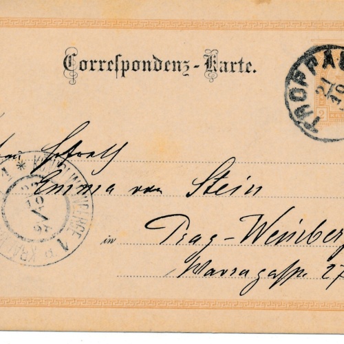 2 Kreuzer Ganzsachen - Karte 1898 aus Troppau (11596)
