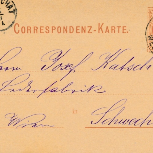 2 Kreuzer Ganzsachen - Karte 1891 aus Wien Westbahnhof (11167)