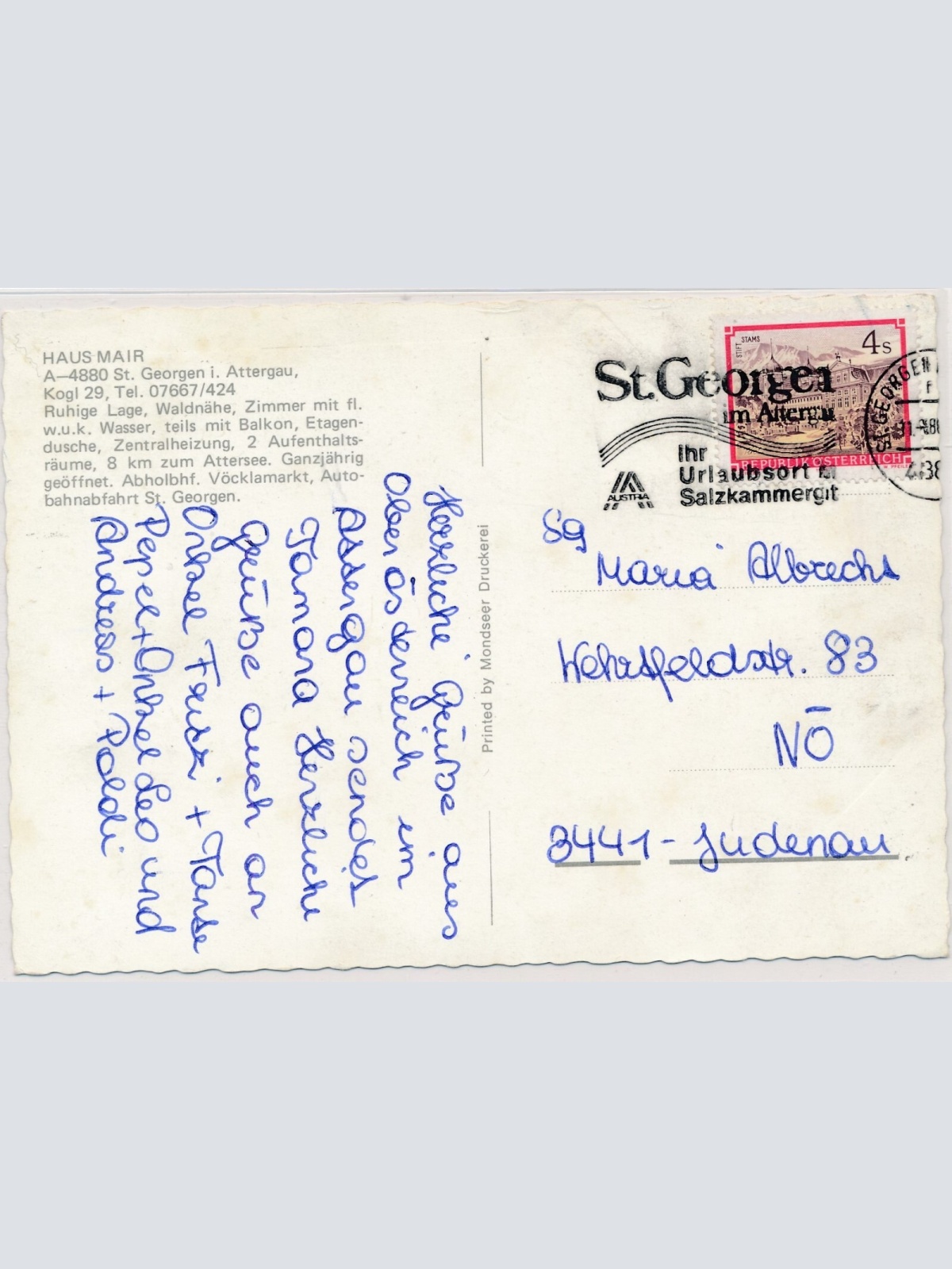 AK, St. Georgen im Attergau, Oberösterreich (S2708)