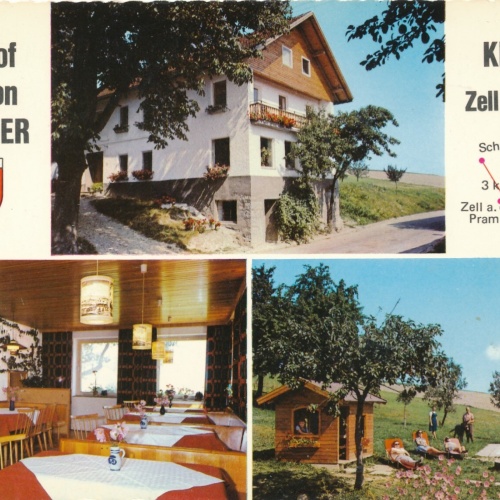 AK aus Zell an der Pram mit Gasthof Brunner Oberösterreich Ansichtskarte (11537)