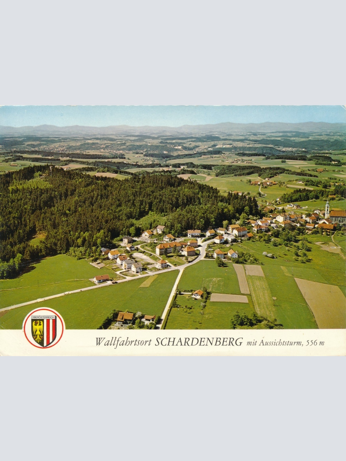 Alpine - Luftbild aus Schardenberg Oberösterreich Ansichtskarte (11573)