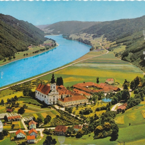 Alpine - Luftbild aus Engelszell Oberösterreich Ansichtskarte (11556)