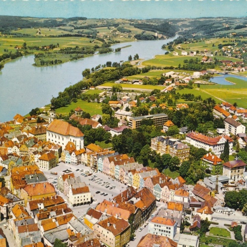 Alpine - Luftbild aus Schärding Oberösterreich Ansichtskarte (11559)