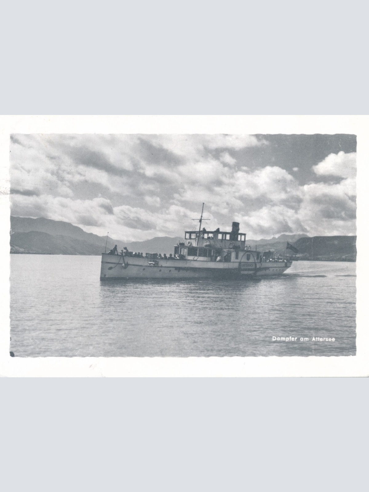 AK vom Attersee mit Dampfer Oberösterreich Ansichtskarte (11663)