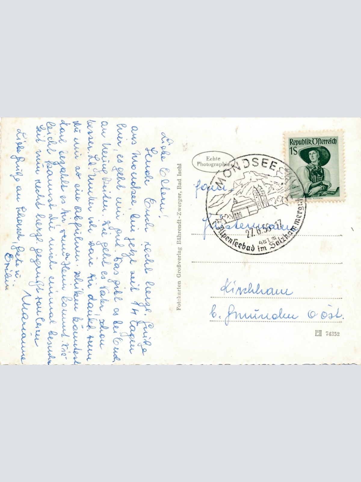 AK aus Mondsee Oberösterreich Ansichtskarte (11697)