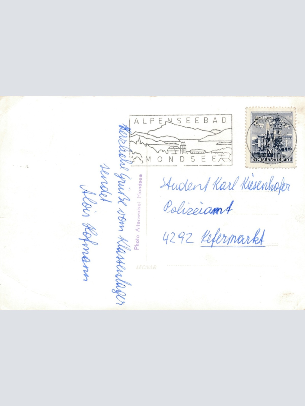 AK aus Mondsee Oberösterreich Ansichtskarte (11694)