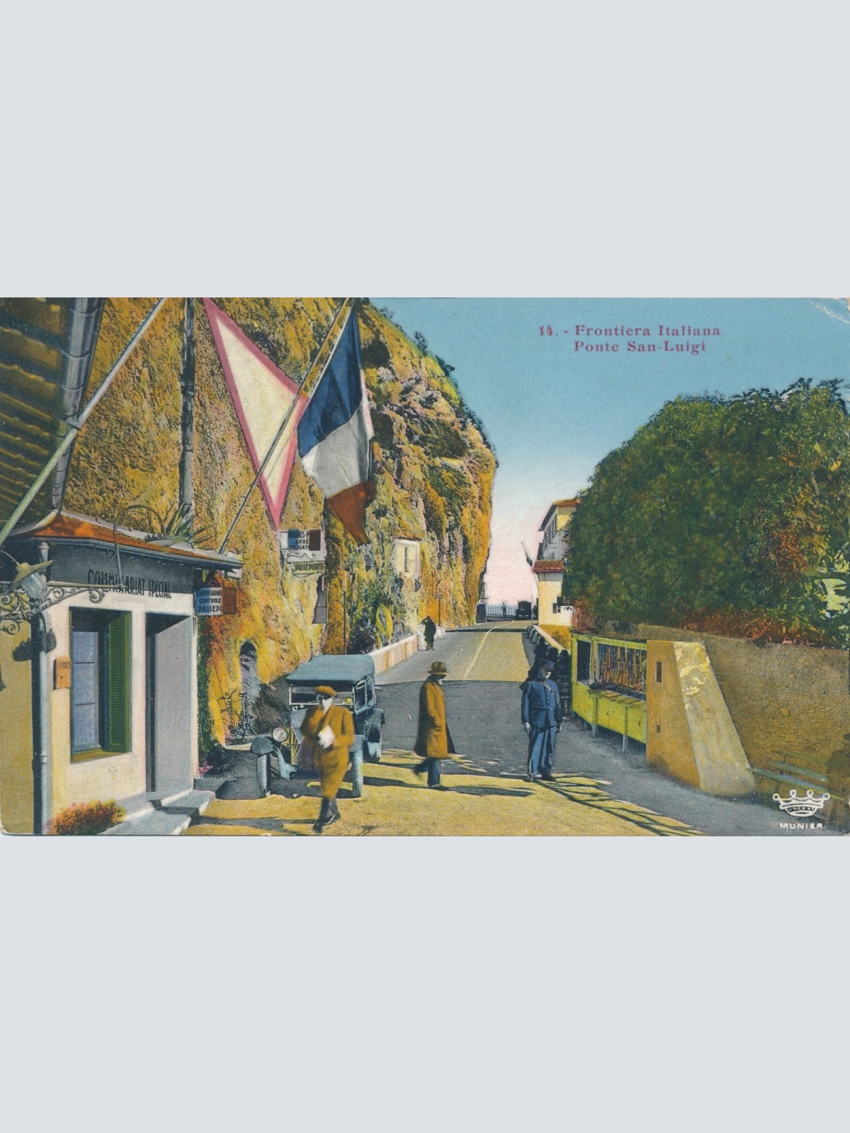 AK aus Frontiera Italiana Ponte San Luigi Ansichtskarte (10739)