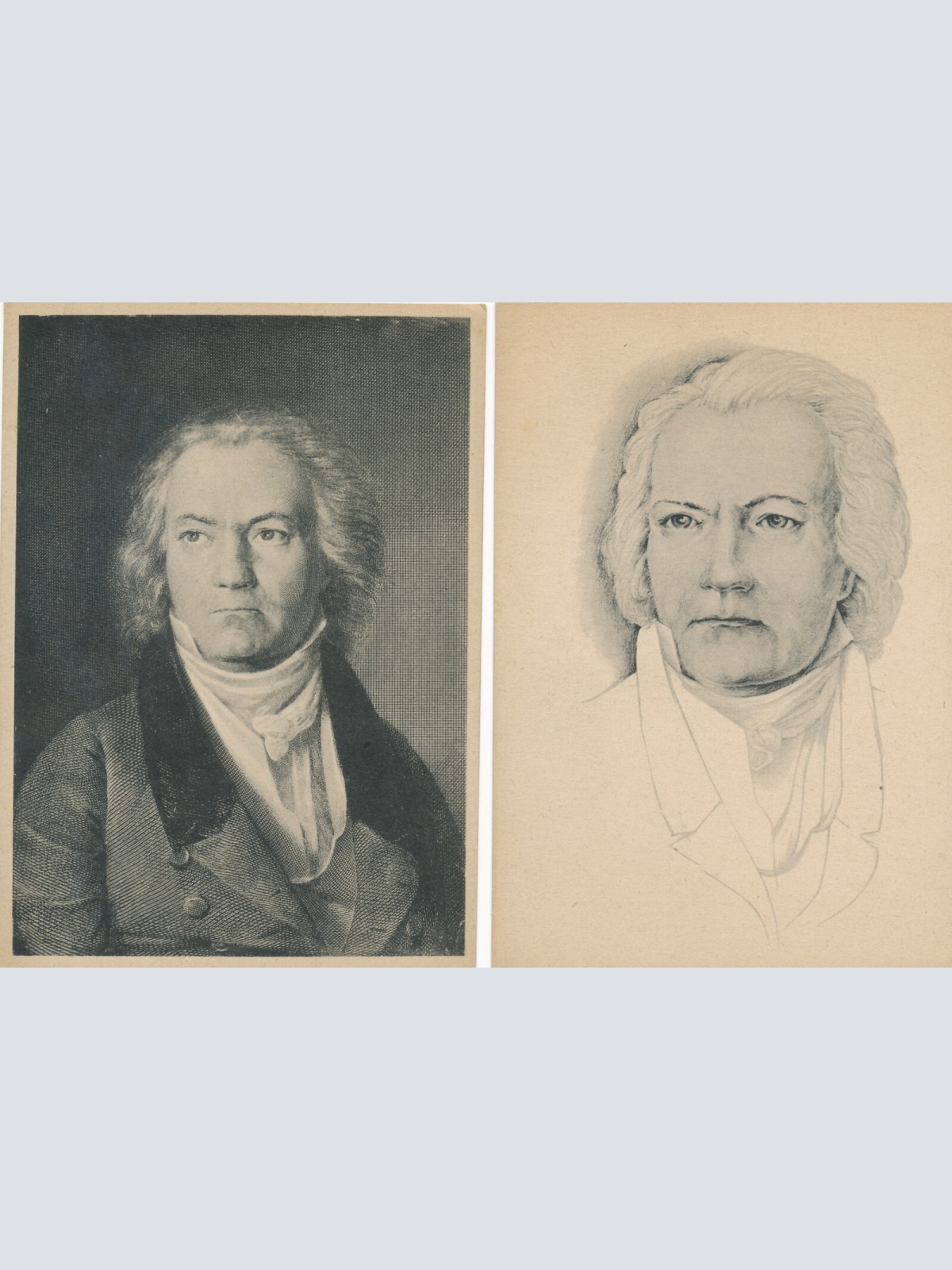 2 Karten von Ludwig van Beethoven (10756)