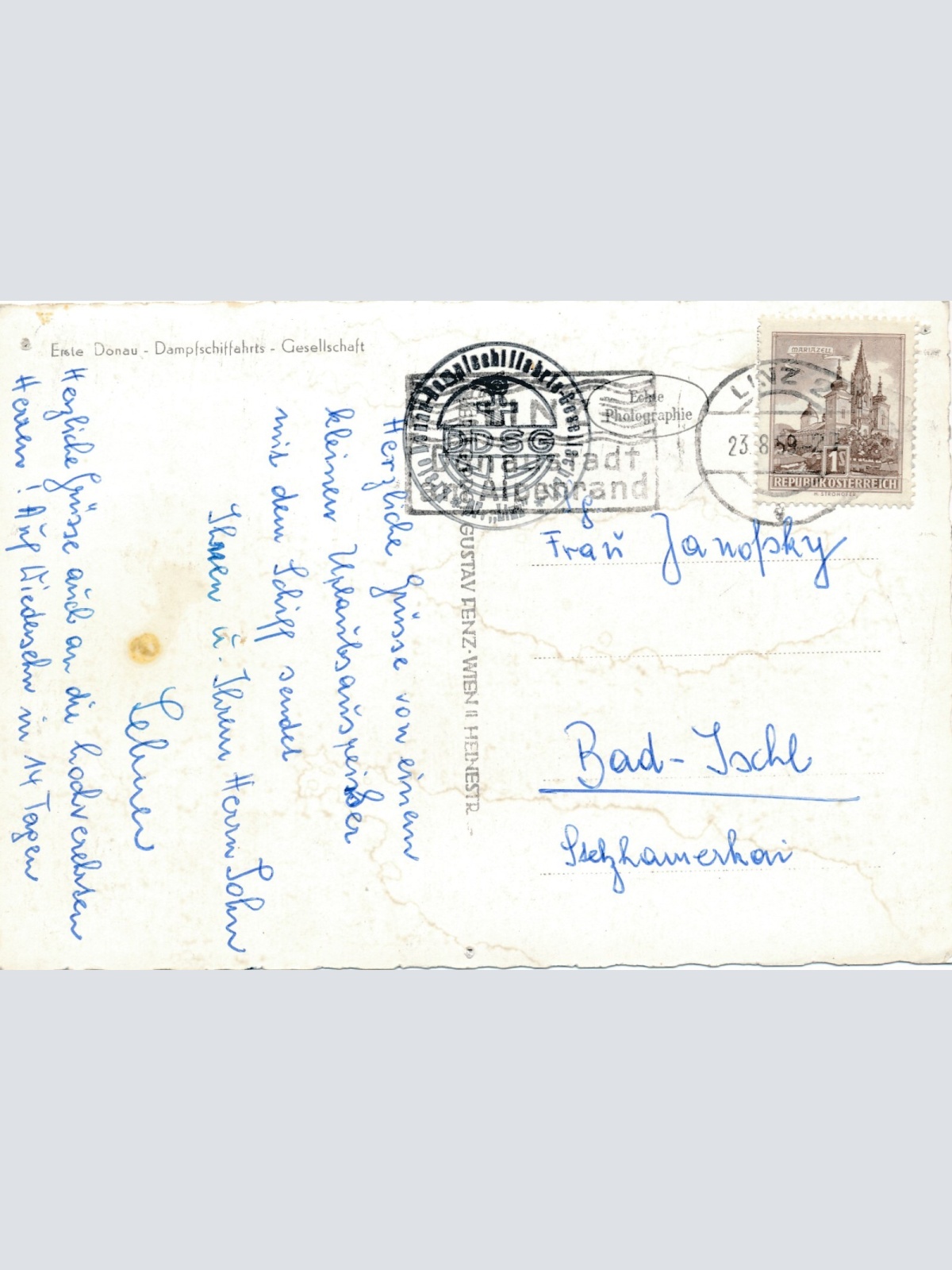 AK aus Jochenstein Donaukraftwerk Oberösterreich Ansichtskarte (11512)