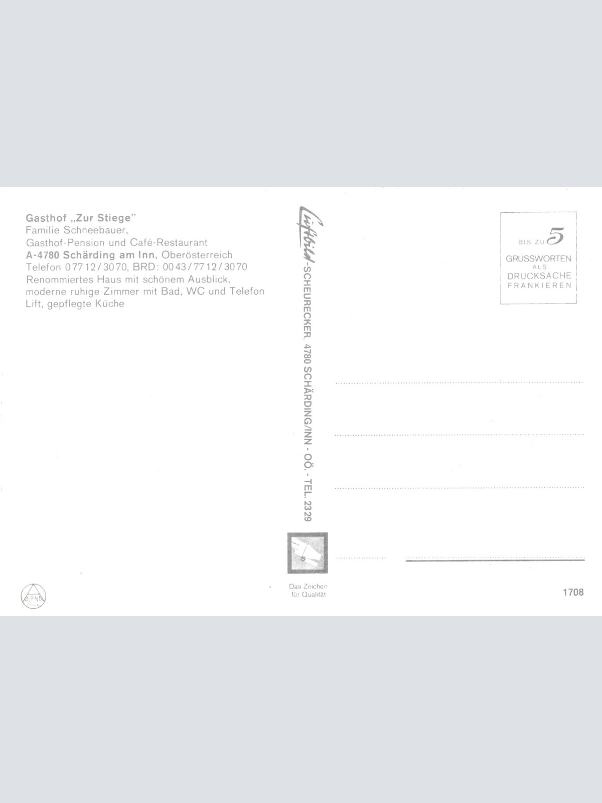 AK aus Schärding mit Oldtimer Oberösterreich Ansichtskarte (11460)