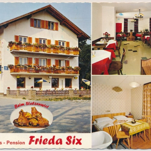 AK, Gasthaus Frieda Six, Aurach, Oberösterreich (S2656)