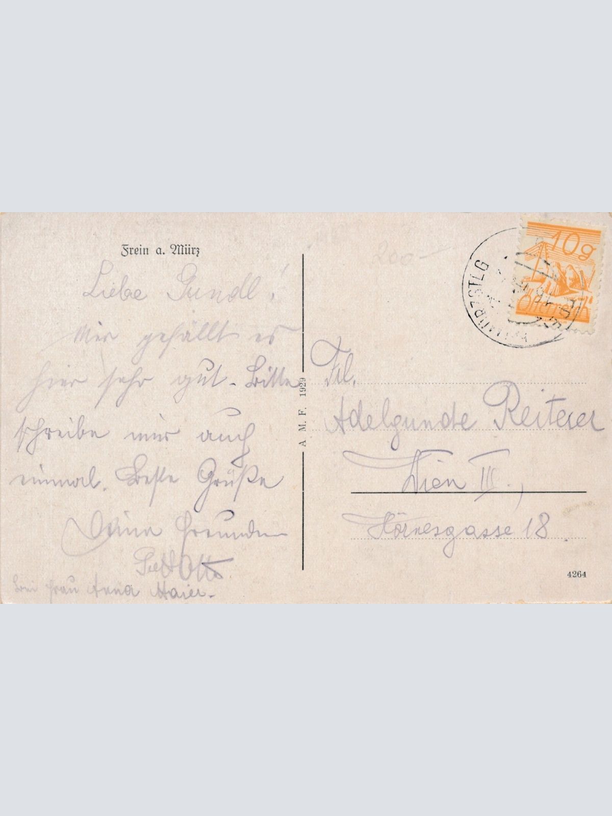 AK aus Frein a. Mürz Steiermark Ansichtskarte (11959)