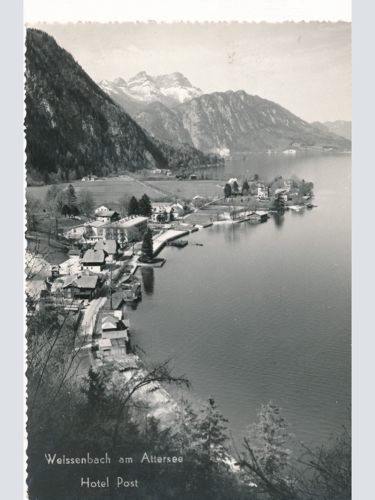 AK aus Weissenbach Hotel Post Oberösterreich Ansichtskarte (11746)