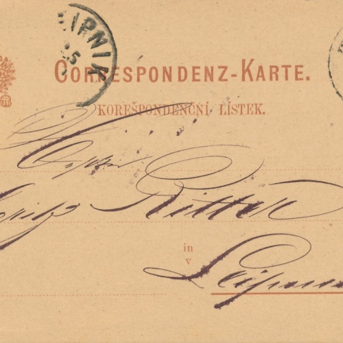 2 Kreuzer - Ganzsachen - Karte 1879 aus Teschen (11735)