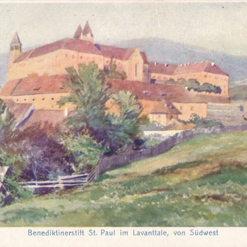 AK aus St. Paul Benediktinerstift Kärnten Ansichtskarte (11724)