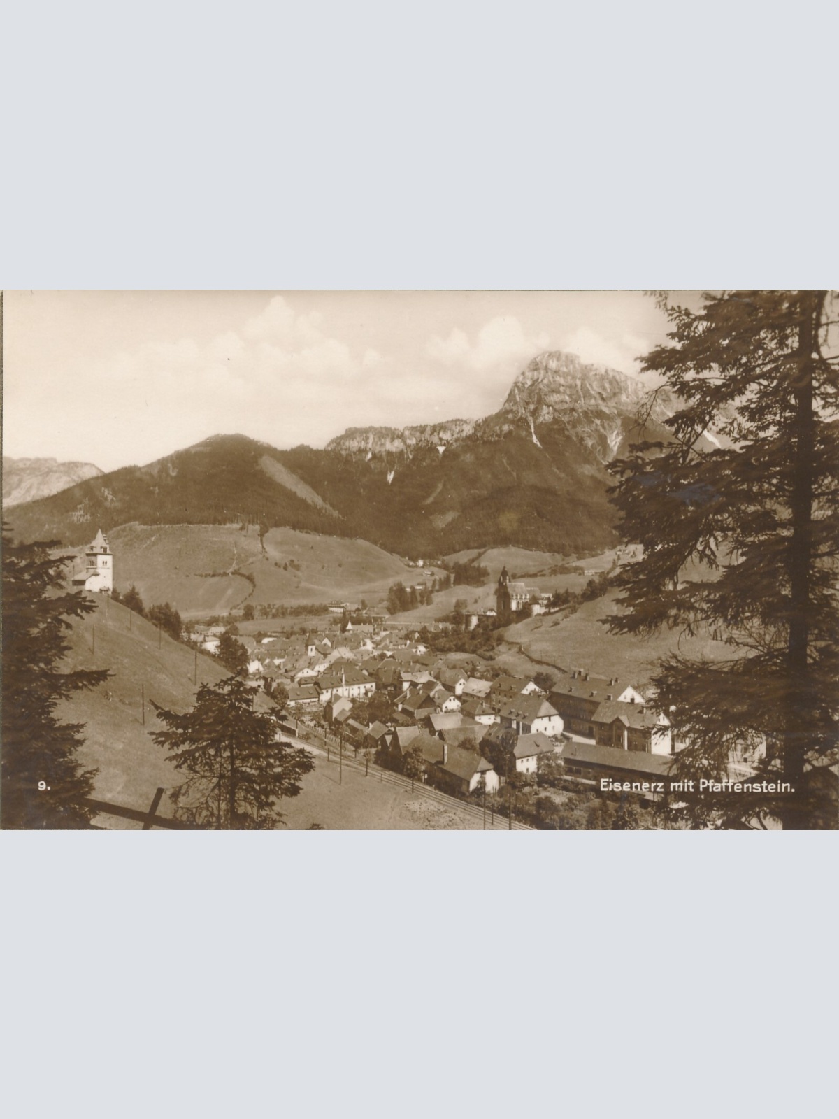 AK aus Eisenerz mit Pfaffenstein Steiermark Ansichtskarte (11899)