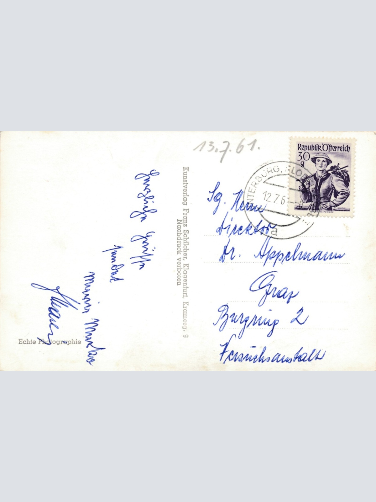 AK vom Kloppeinersee Kärnten Ansichtskarte (12203)