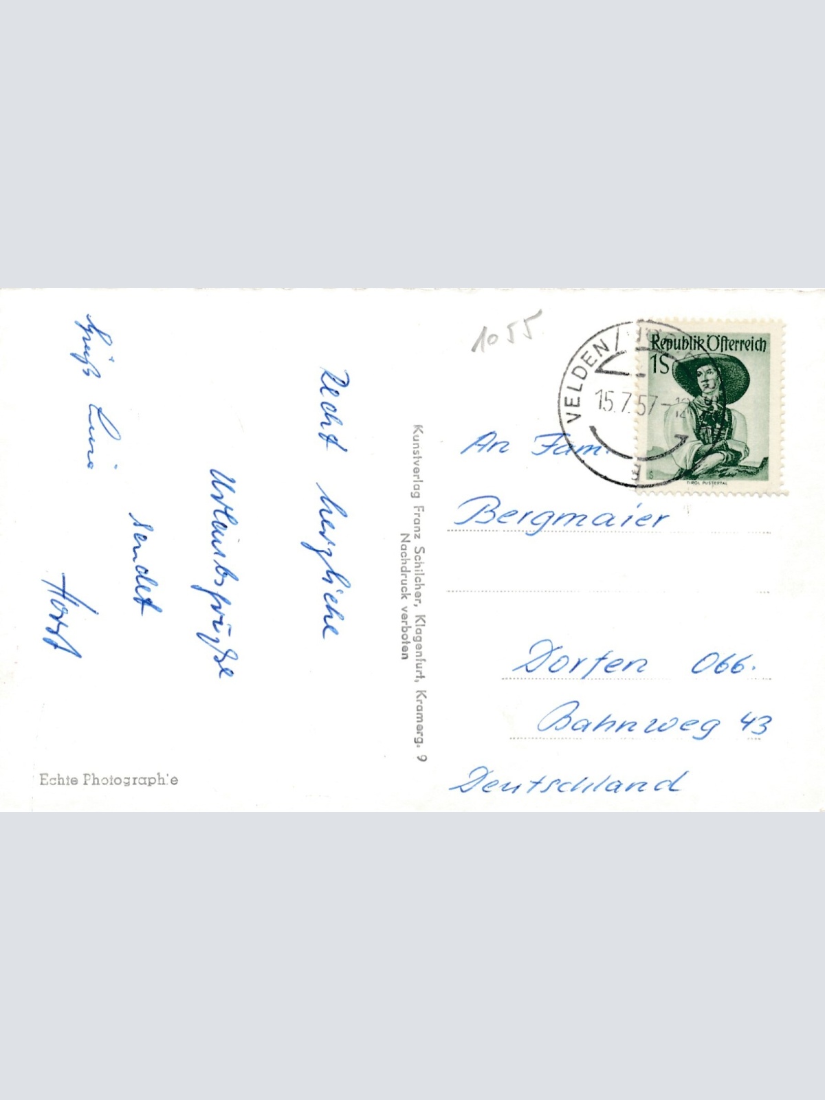 AK aus Velden mit Segelbooten Kärnten Ansichtskarte (12205)