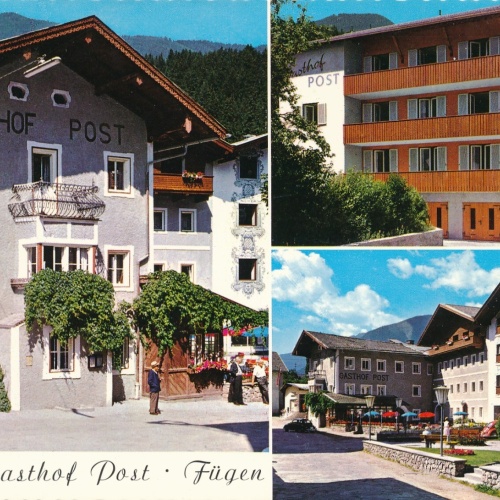 AK aus Fügen Gasthof Post Tirol Ansichtskarte (11770)
