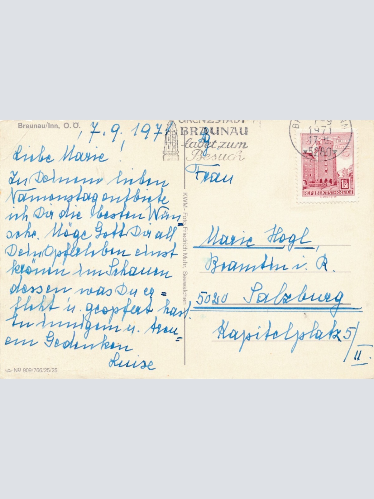 AK aus Braunau Oberösterreich Ansichtskarte (J265)