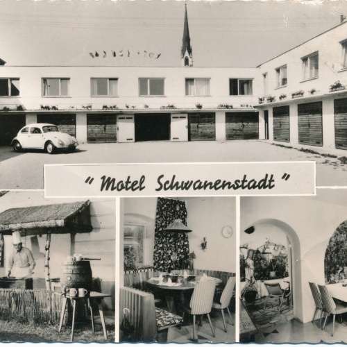 AK aus Schwanenstadt Motel Oberösterreich Ansichtskarte (11755)