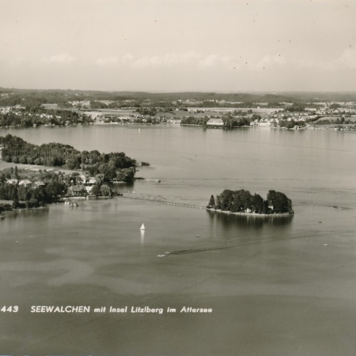 AK aus Seewalchen mit Insel Litzlberg Oberösterreich Ansichtskarte (11758)