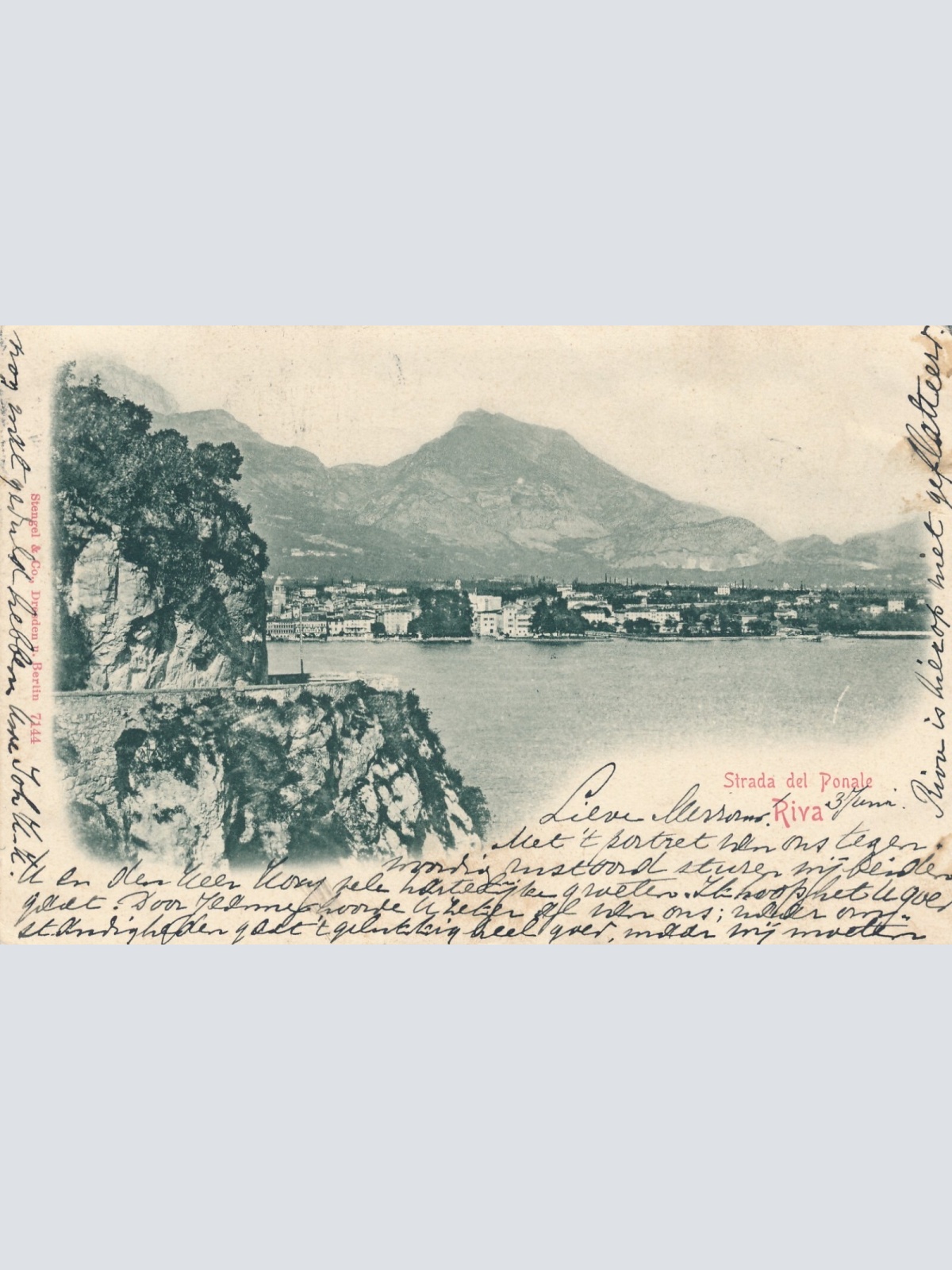 AK Strada del Ponale Riva Italien Ansichtskarte (11812)