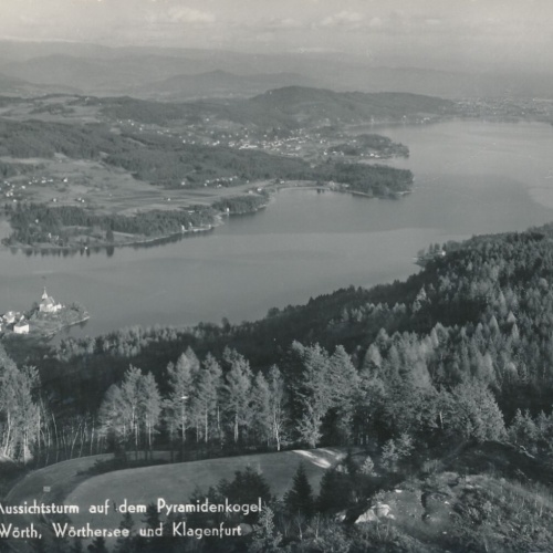 AK blick auf Maria Wörth und Klagenfurt Kärnten Ansichtskarte (12178)