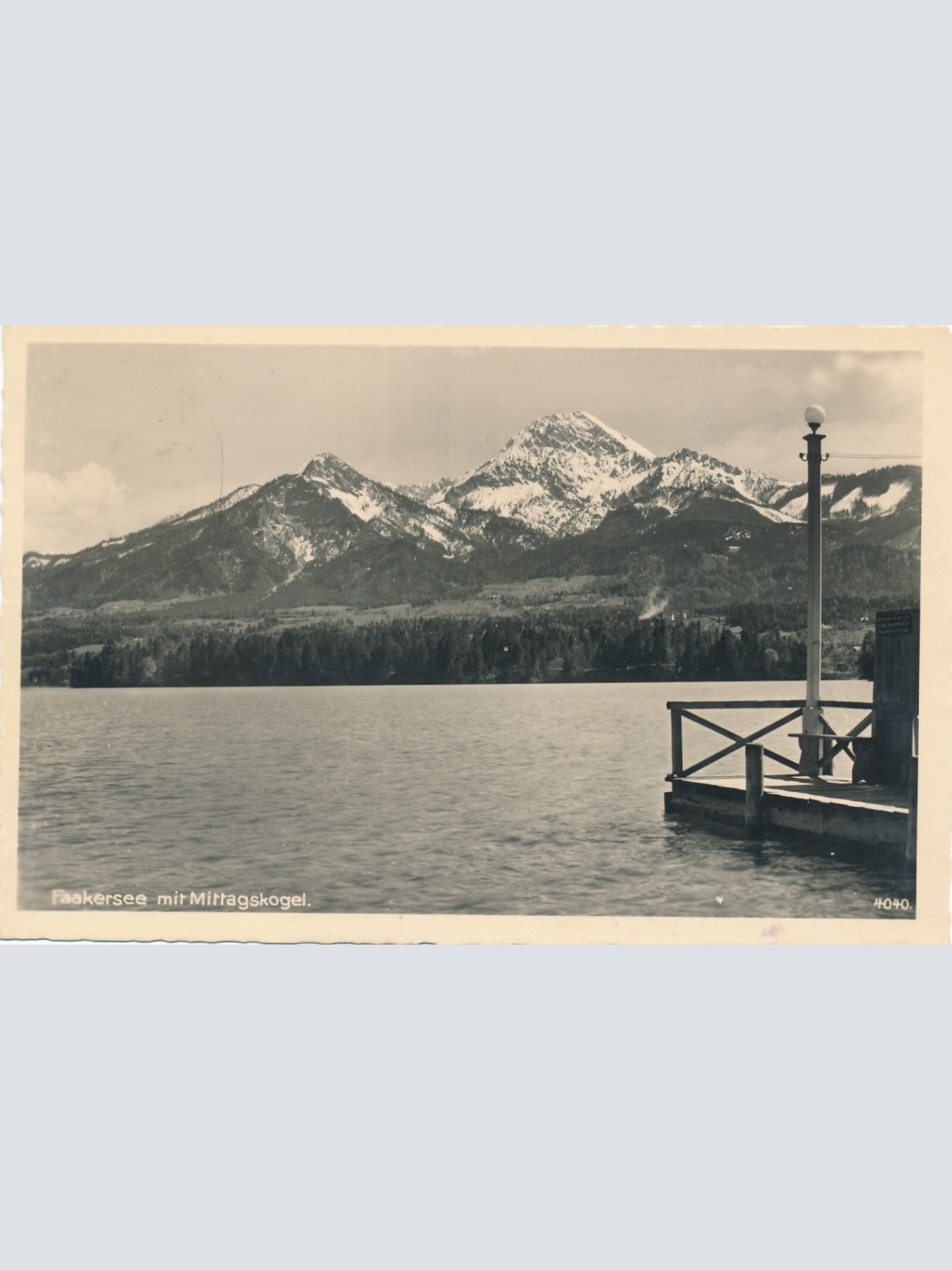 AK vom Faakersee mit Mittagskogel Kärnten Ansichtskarte (12240)