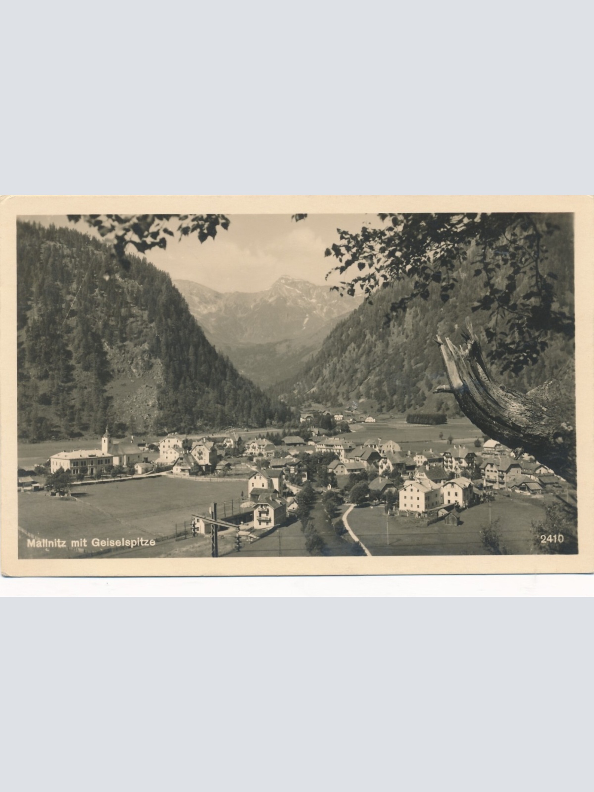 AK aus Mallnitz mit Geiselspitze Kärnten Ansichtskarte (12237)